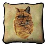 Red Tabby Cat Pillow